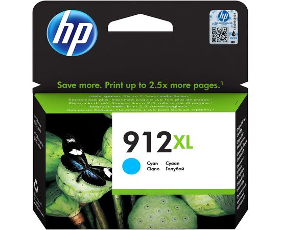Купить Картридж HP для Officejet Pro 8023, HP 912XL Cyan (3YL81AE) по лучшей цене