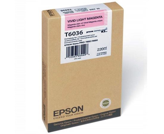 Купить Картридж Epson для Stylus Pro 7880/9880 Vivid Light Magenta (C13T603600) повышенной емкости по лучшей цене