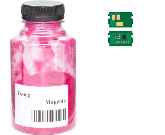 Купить Тонер+чип АНК для Kyocera Mita ECOSYS P5021/P5521, TK-5220 ( тонер АНК, чип АНК) бутль 30г Magenta (3203558) по лучшей цене