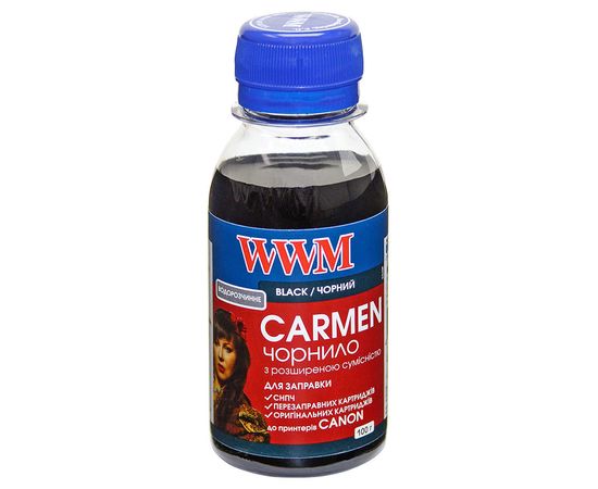 Купить Чернила WWM CARMEN для Canon 100г Black Водорастворимые (CU/B-2) универсальные по лучшей цене