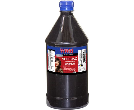 Купить Чернила WWM CARMEN для Canon 1000г Black Водорастворимые (CU/B-4) универсальные по лучшей цене