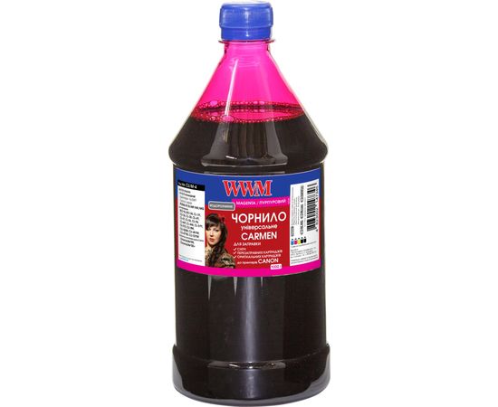 Купить Чернила WWM CARMEN для Canon 1000г Magenta Водорастворимые (CU/M-4) универсальные по лучшей цене