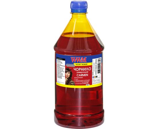 Купить Чернила WWM CARMEN для Canon 1000г Yellow Водорастворимые (CU/Y-4) универсальные по лучшей цене
