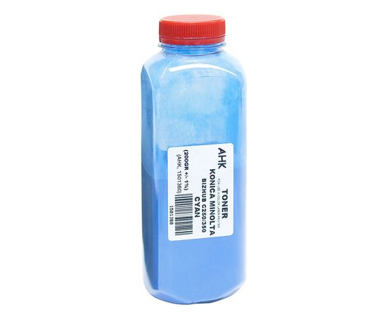 Купить Тонер АНК для Konica Minolta BIZHUB C250/350 бутль 200г Cyan (1501360) по лучшей цене