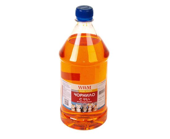 Купить Чернила WWM для Canon CL-511С/CL-513С/CLI-521Y 1000г Yellow Водорастворимые (C11/Y-4) по лучшей цене