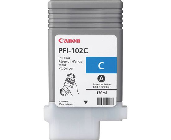 Купить Картридж Canon для Pixma iPF500/600/700 PFI-102C Cyan (0896B001) по лучшей цене