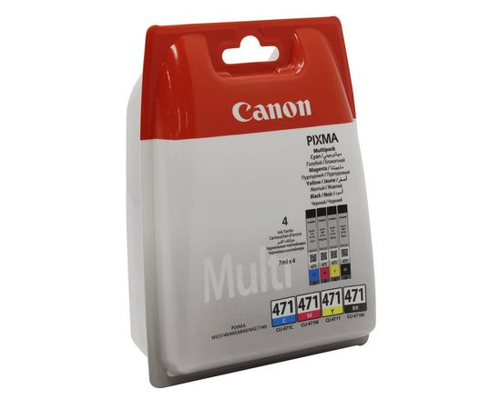 Купить Картридж Canon для Pixma MG5740/MG6840 CLI-471 B/C/M/Y (0401C004) Multipack по лучшей цене
