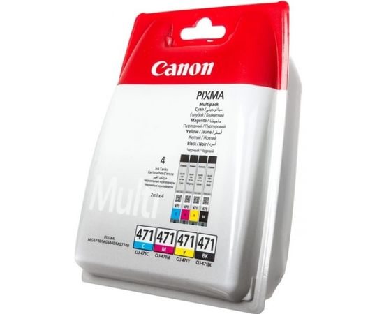 Купить Картридж Canon для Pixma MG5740/MG6840 CLI-471 B/C/M/Y (0401C004) Multipack по лучшей цене