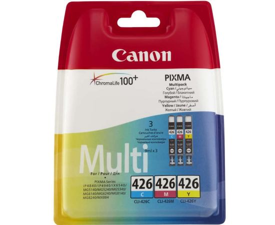 Купить Комплект струйных картриджей Canon для CLI-426 C/M/Y (4557B006) Multi Pack по лучшей цене