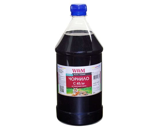Купить Чернила WWM для Canon PG-440/PG-445/PGI-450Bk 1000г Black Пигментные (C45/BP-4) по лучшей цене