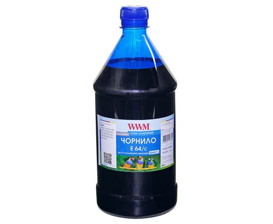 Купить Чернила WWM для Epson L110/L210/L355 1000г Cyan Водорастворимые (E64/C-4) по лучшей цене