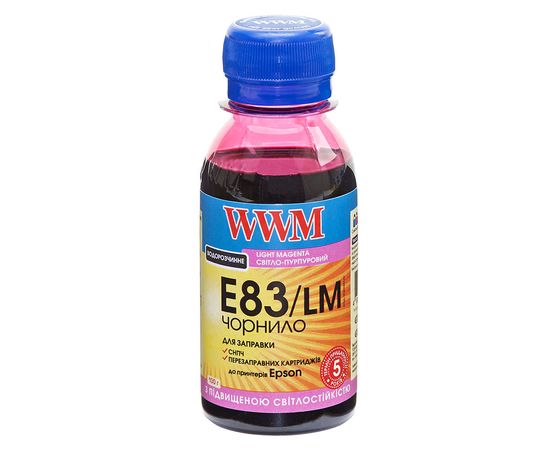 Купить Чернила WWM для Epson Stylus Photo T50/P50/PX660 100г Light Magenta Водорастворимые (E83/LM-2) по лучшей цене