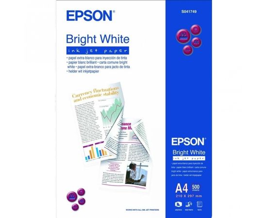 Купить Бумага Bright White Ink Jet A4, 90 г/м2, 500 л Epson (C13S041749) по лучшей цене