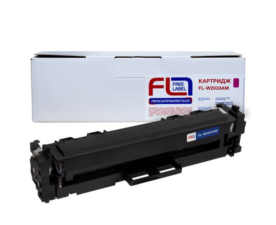 Купить Картридж совместимый HP 415A (W2033A) пурпурный, версия без чипа Free Label (FL-W2033AM) по лучшей цене