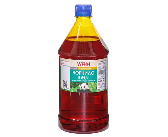 Купить Чернила WWM для Brother DCP-T300/T500W/T700W 1000г Yellow Водорастворимые (B51/Y-4) по лучшей цене