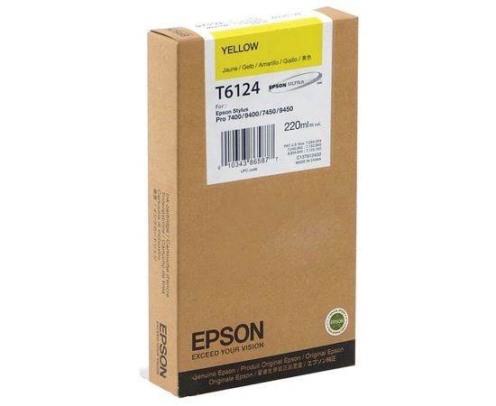 Купить Картридж Epson для Stylus Pro 7400/7800/9450 Yellow (C13T612400) повышенной емкости по лучшей цене