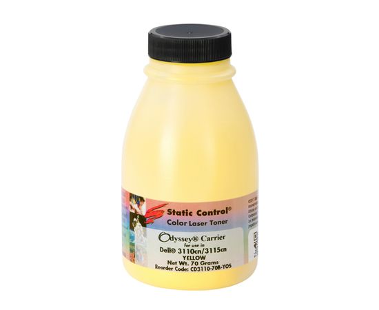 Купить девелопер Odyssey Epson AcuLaser C2800/Xerox Phaser 6180 70г (8k) yellow Static Control по лучшей цене