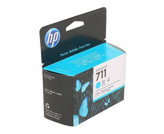 Купить Картридж HP для DesignJet T120/T520 HP 711 Cyan (CZ134A) 3шт по лучшей цене