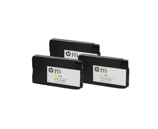 Купить Картридж HP для DesignJet T120/T520 HP 711 Yellow (CZ136A) 3шт по лучшей цене