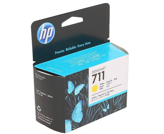 Купить Картридж HP для DesignJet T120/T520 HP 711 Yellow (CZ136A) 3шт по лучшей цене