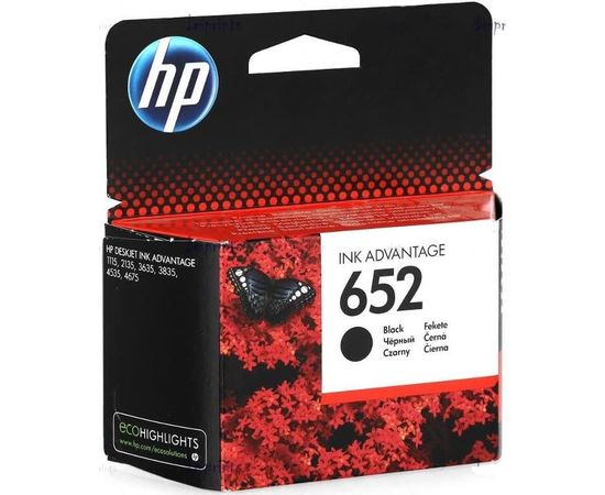 Купить Картридж HP для DJ Ink Advantage 1115/2135/ 3635/3835 HP 652 Black (F6V25AE) по лучшей цене