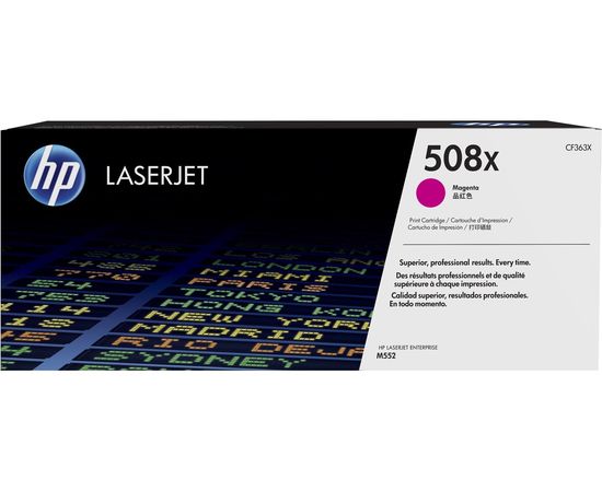 Купить Картридж тонерный HP 508X для Enterprise M552/553 9500 копий Magenta (CF363X) повышенной емкости по лучшей цене