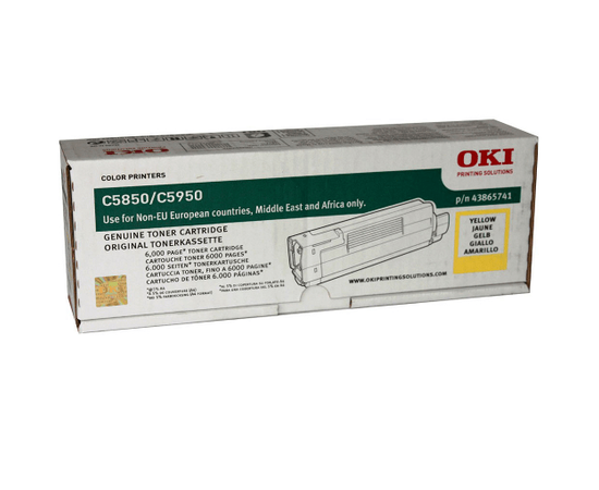 Купить Картридж тонерный OKI для C5850/C5950 6000 копий Yellow (43865741) по лучшей цене