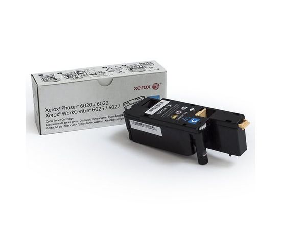 Купить Картридж тонерный Xerox для Phaser 6020/6022/WC6025/6027 1000 копий Cyan (106R02760) по лучшей цене