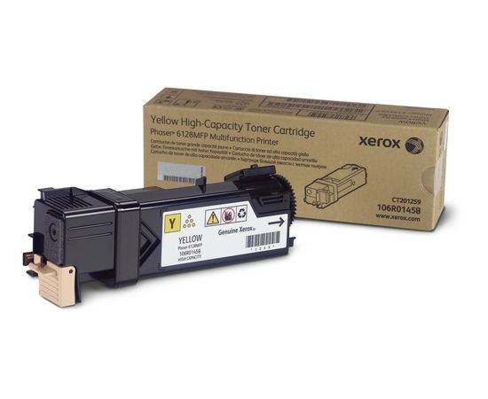 Купить Картридж тонерный Xerox для PH 6128 2500 копий Yellow (106R01458) по лучшей цене