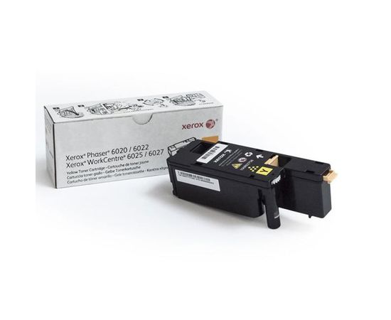 Купить Картридж тонерный Xerox для Phaser 6020/6022/WC6025/6027 1000 копий Yellow (106R02762) по лучшей цене