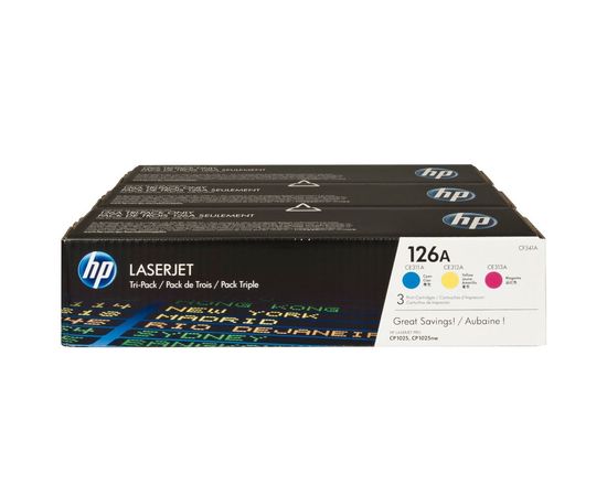 Купить Набор тонерных картриджей HP для CP1025/CP1025nw/M175a/M175nw 3x1000 копий (CF341A) Tri-Pack по лучшей цене