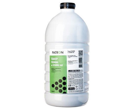 Купить Тонер Toshiba e-Studio 163 флакон, 675 г Patron (PN-TES163-675) по лучшей цене