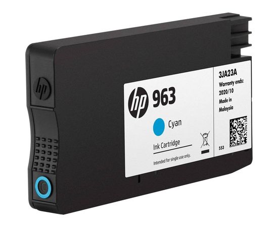 Купить Картридж HP для OfficeJet Pro 9013/9023, HP 963 Cyan (3JA23AE) по лучшей цене