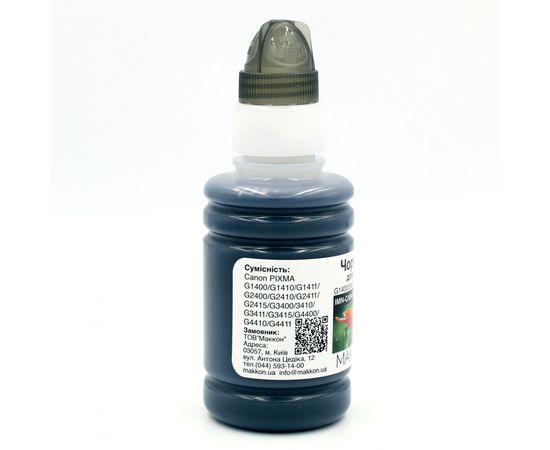 Купить чернила для Canon G1400/2400/3400/G4400 100 мл Makkon black pigment по лучшей цене
