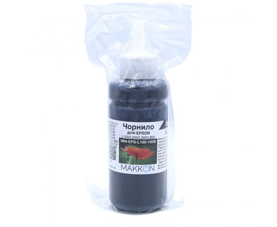 Купить чернила для Epson L100/L200/L300/L800 100 мл Makkon black по лучшей цене