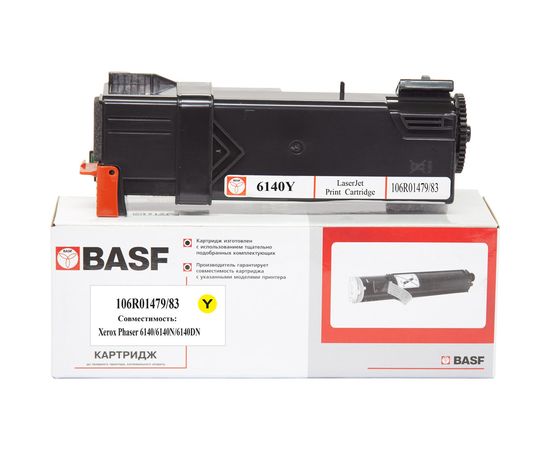 Купить Картридж тонерный BASF для Xerox Phaser 6140 аналог 106R01483/106R01479 Yellow (BASF-KT-106R01479/83) по лучшей цене