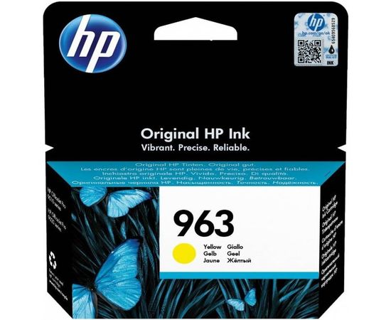 Купить Картридж HP для OfficeJet Pro 9013/9023, HP 963 Yellow (3JA25AE) по лучшей цене