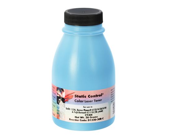 Купить тонер Xerox Phaser 6140 30г (2k) cyan Static Control по лучшей цене