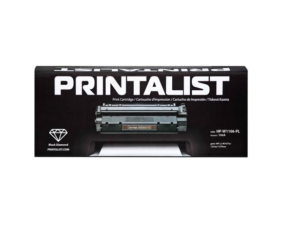 Купить Картридж Printalist HP LJ M107a/135w/137fnw, 106A Black (HP-W1106-PL) по лучшей цене