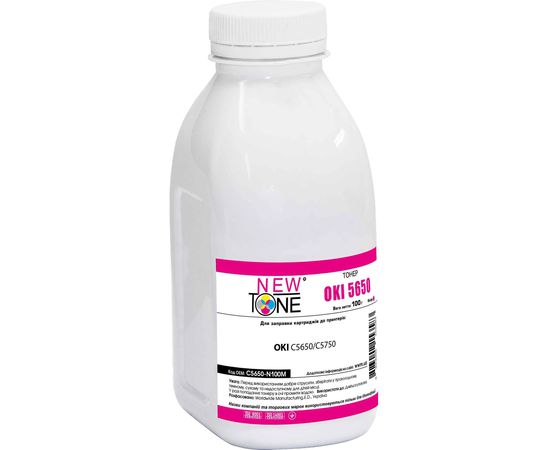 Купить Тонер NewTone для OKI C5650/C5750 бутль 100г Magenta (C5650-N100M) по лучшей цене
