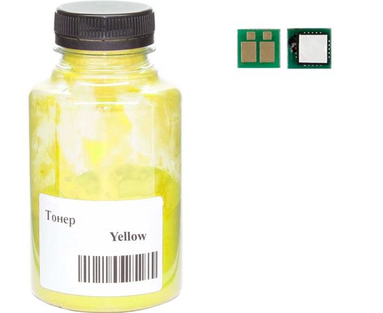 Купить Тонер+чип АНК для MF641/643/645, LBP-621/623 ( тонер АНК, чип АНК) бутль 35г 1200 копий Yellow (3203612) по лучшей цене