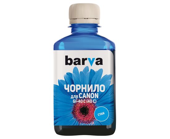 Купить Чернила Canon GI-40 C специальные 180 мл, водорастворимые, голубые Barva (CGI40-748) по лучшей цене