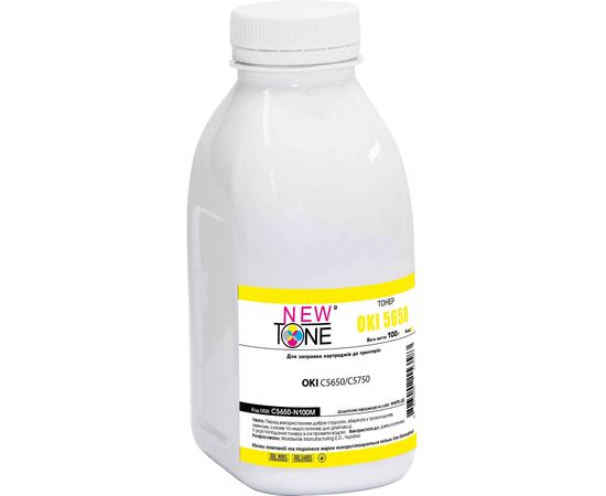 Купить Тонер NewTone для OKI C5650/C5750 бутль 100г Yellow (C5650-N100Y) по лучшей цене