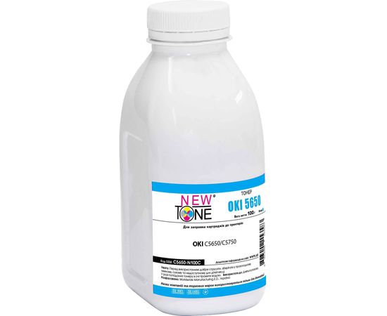 Купить Тонер NewTone для OKI C5650/C5750 бутль 100г Cyan (C5650-N100C) по лучшей цене