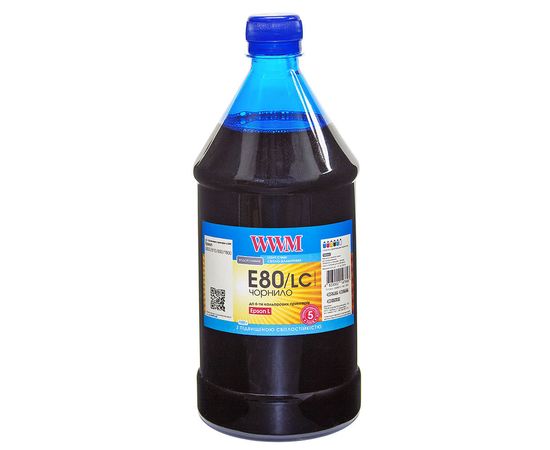 Купить Чернила WWM для Epson L800 1000г Light Cyan Водорастворимые (E80/LC-4) светостойкие по лучшей цене