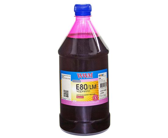 Купить Чернила WWM для Epson L800 1000г Light Magenta Водорастворимые (E80/LM-4) светостойкие по лучшей цене
