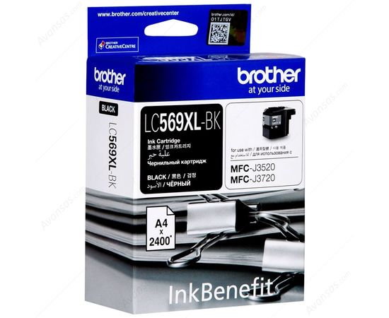 Купить Картридж Brother для MFC-J3520 Black (LC569XLBK) по лучшей цене