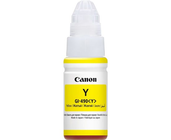 Купить Контейнер с чернилами Canon для Pixma G1400/G2400/G3400 GI-490Y Yellow (0666C001) по лучшей цене