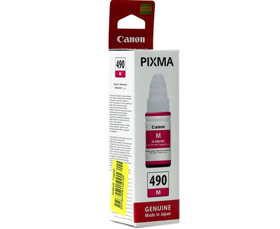 Купить Контейнер с чернилами Canon для Pixma G1400/G2400/G3400 GI-490M Magenta (0665C001) по лучшей цене