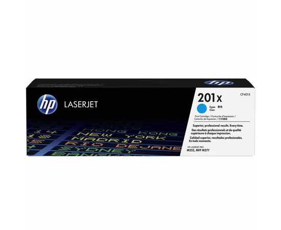 Купить Картридж тонерный HP 201X для LJ M252/M277 2300 копий Cyan (CF401X) по лучшей цене